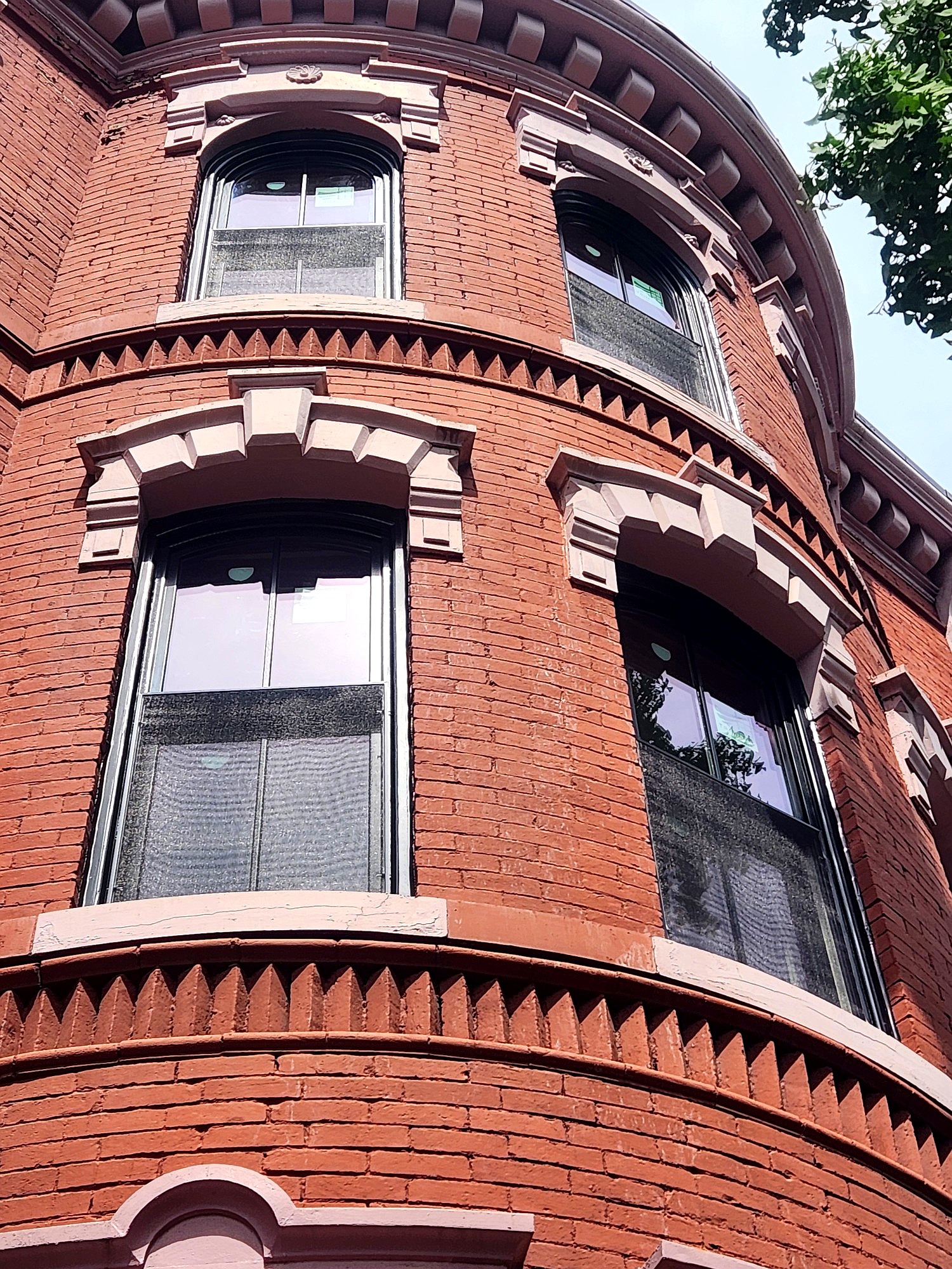 Historic DC rowhouse window installation